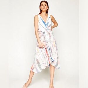 16 DKNY Multicolor Chiffon Dress
